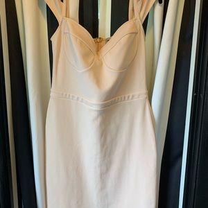 ASOS BANDAGE BLUSH COCKTAIL DRESS